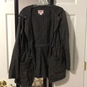 Army green/dark gray military style jacket